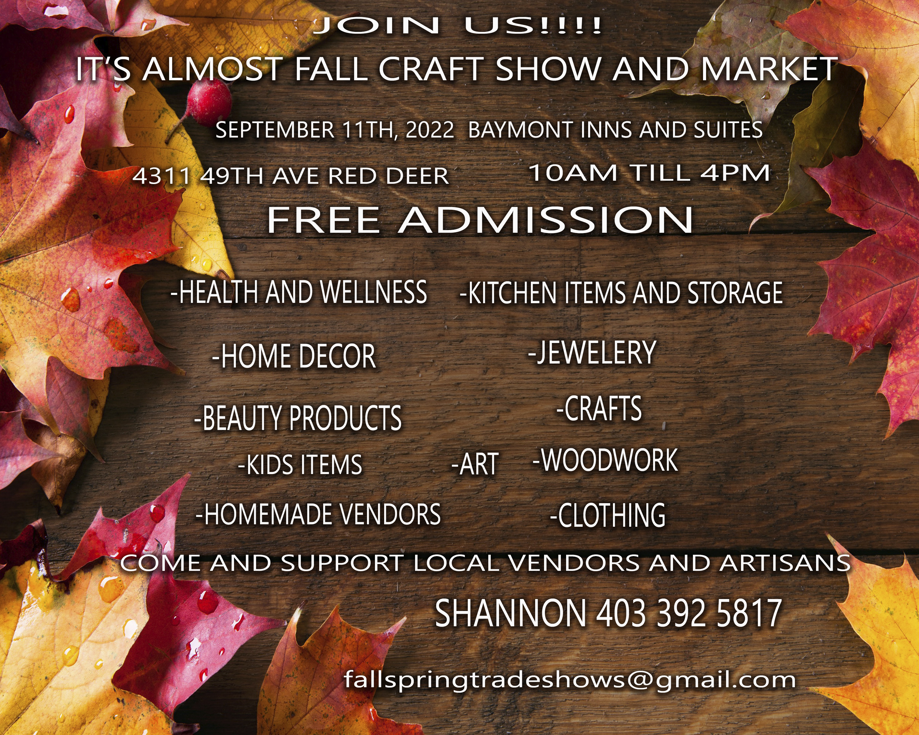 It's Almost Fall Craft Show and Market 