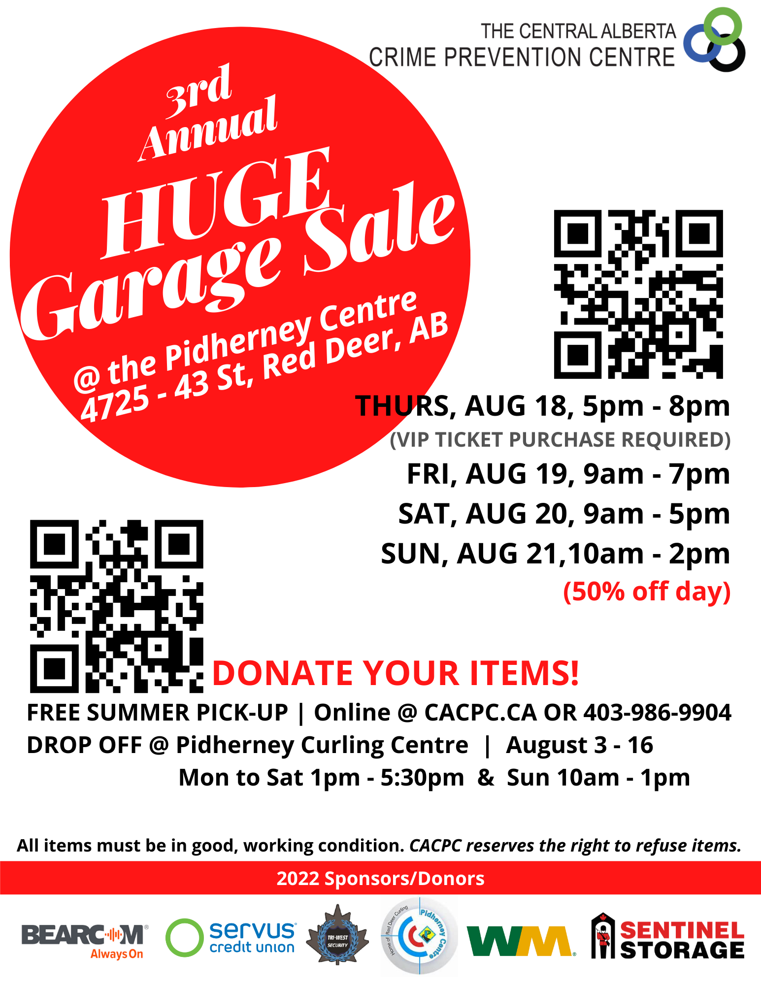 3rd Annual HUGE Garage Sale