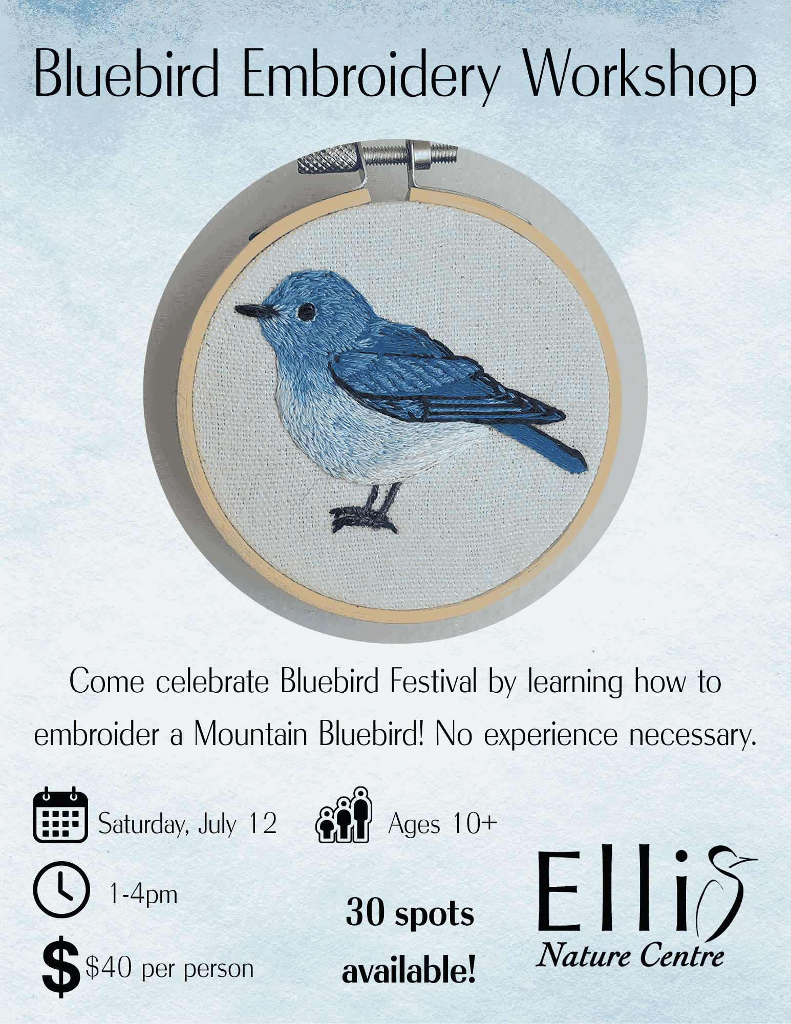 Bluebird Embroidery