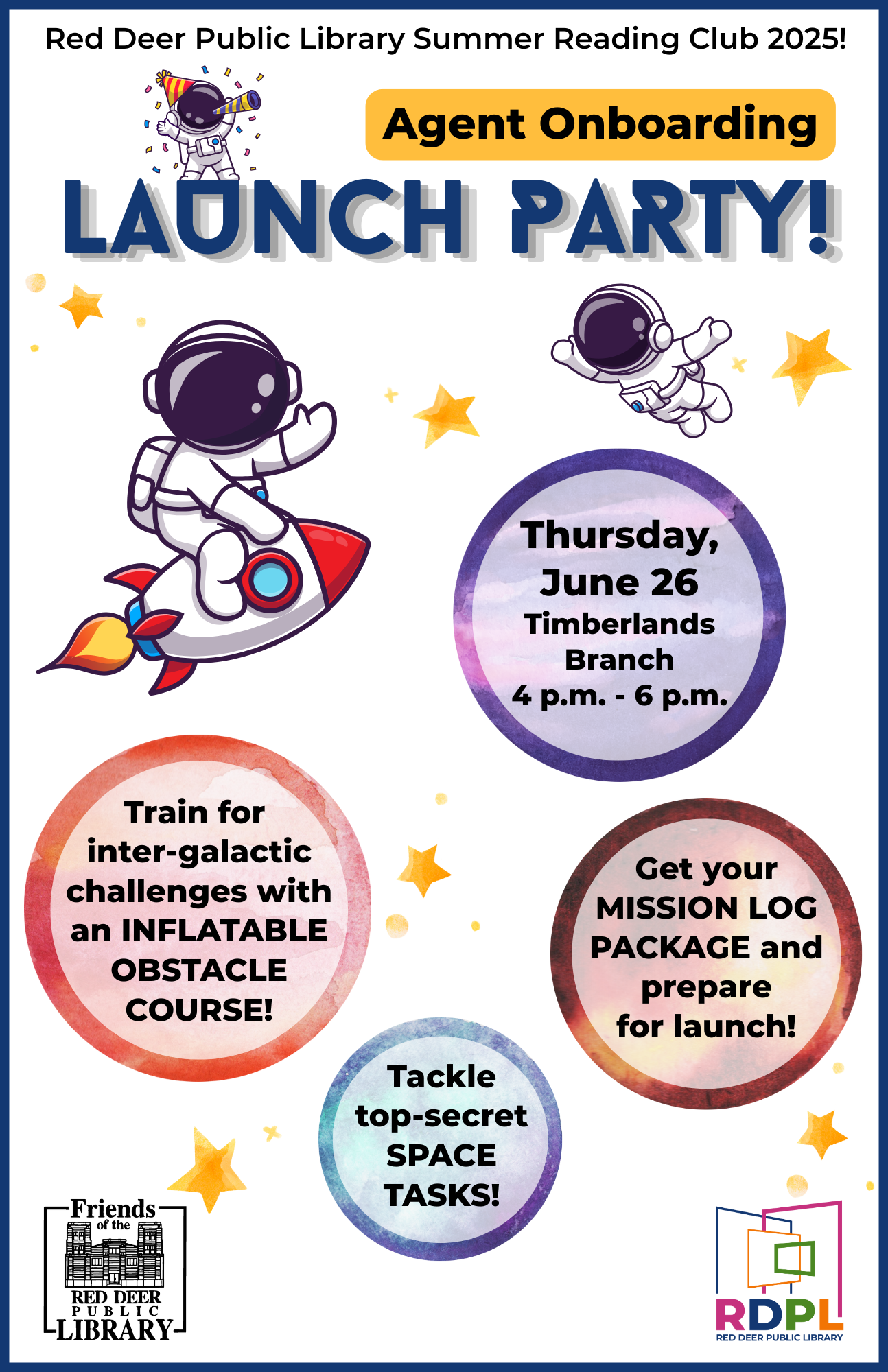 Interstellar Mission: Reading – Agent Onboarding (Summer Reading Club Launch Party!)🚀📚✨
