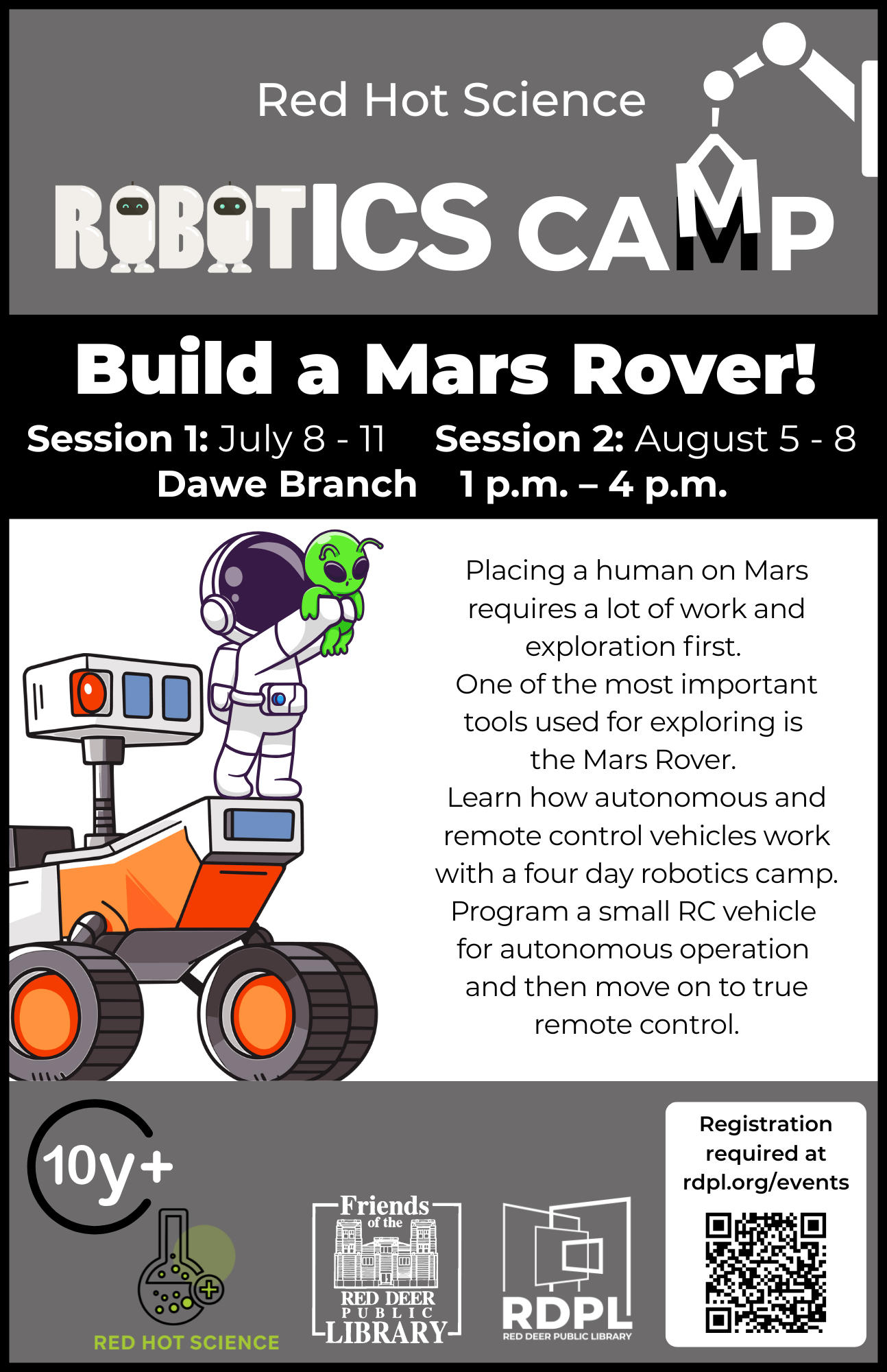 Red Hot Science Robotics Camp - Build a Mars Rover!