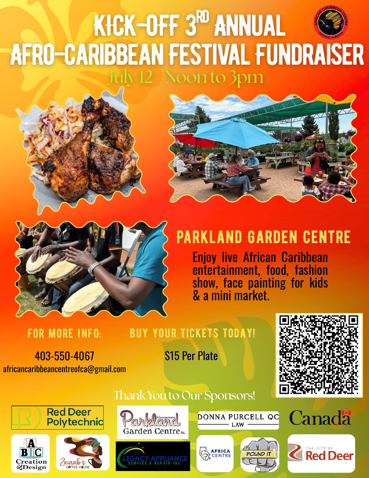 Afro-Caribbean Festival Fundraiser at Parkland Garden Centre