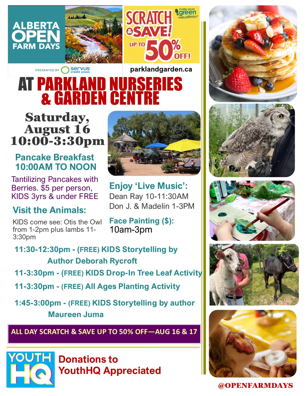 10am to Noon Pancake Breakfast at Parkland Garden Centre & More!