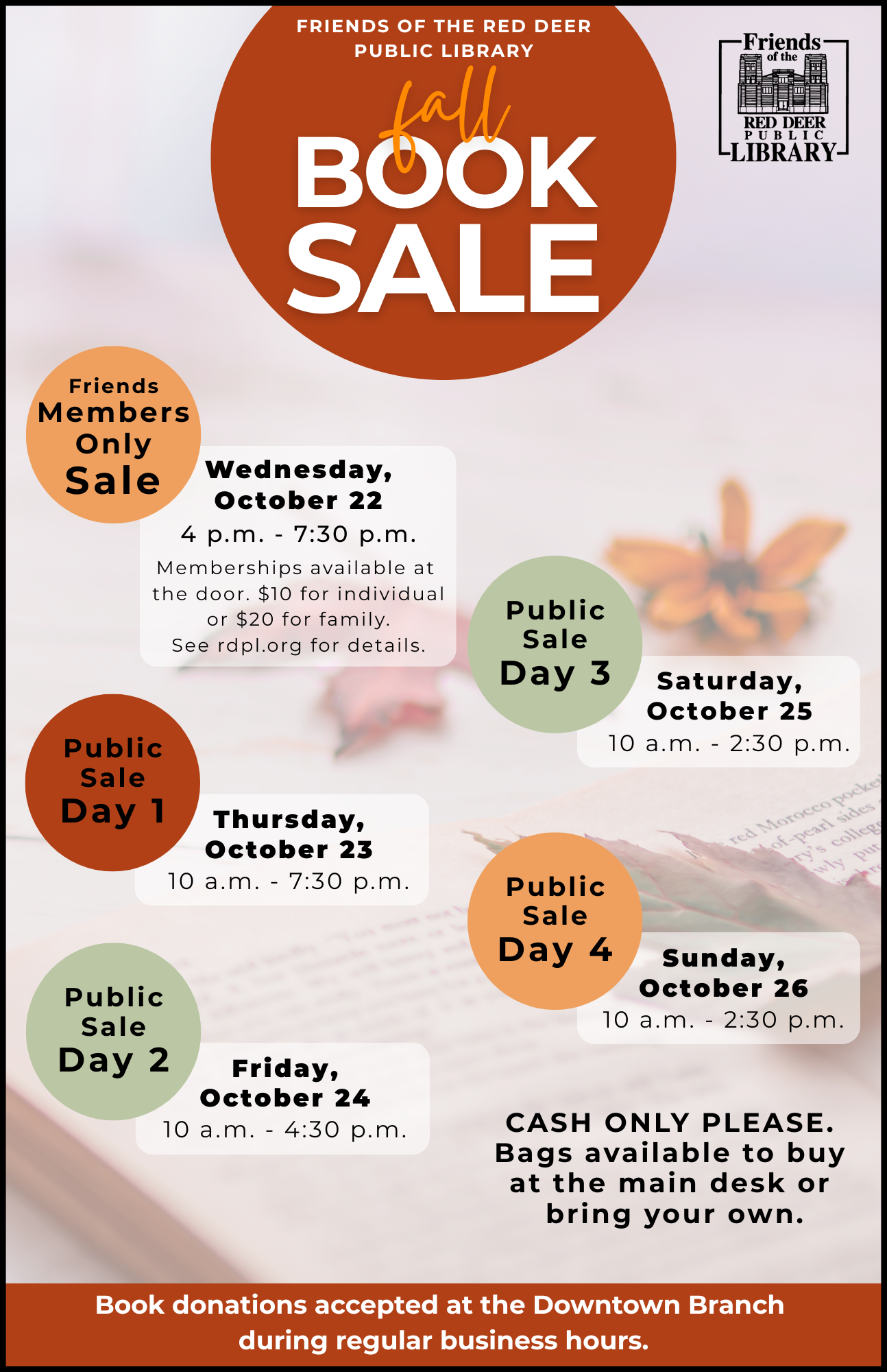 Friends of the Red Deer Public Library Fall Book Sale - Public Sale Day 1